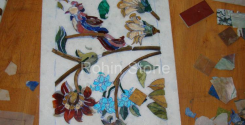 Wall Inlay on marble