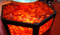 Red Onyx Center Table